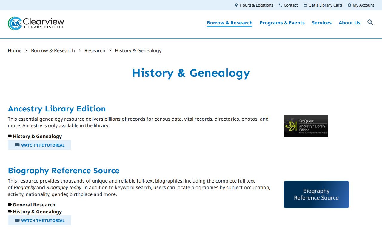Windsor city directory research view of Clearview History and Genealogy